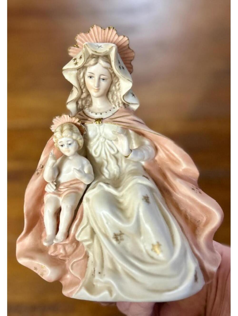Vintage Ardalt Verithin Porcelain Figurine of Madonna and Child